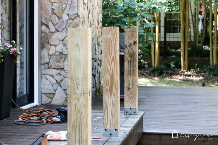 Dreaming of an outdoor bar or deck bar? We were too and we are sharing our plans for this easy and affordable DIY deck bar!