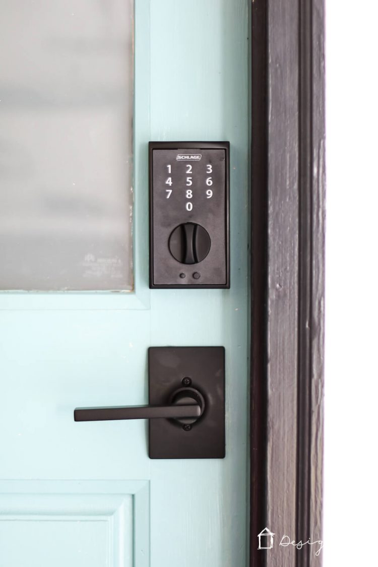 Go keyless so you have one less thing to worry about! Learn all about Schlage electronic locks in this real-life post :)