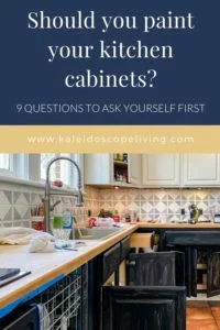 DIY painted kitchen cabinets