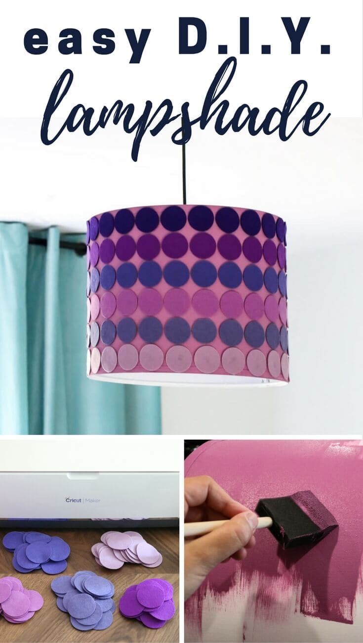 Easy DIY lampshade tutorial. #DIY #lampshade