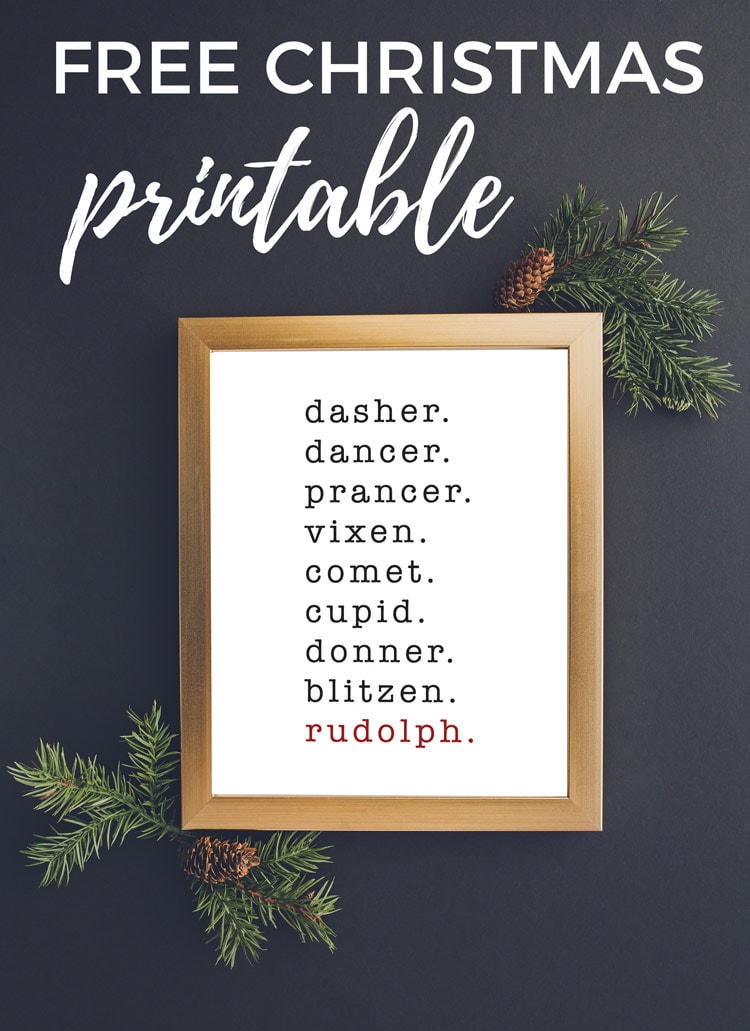 These free Christmas printables are a beautiful and easy way to add a touch of holiday joy to your home! Grab them for yourself or print them off and frame them for the perfect Christmas gifts for others!