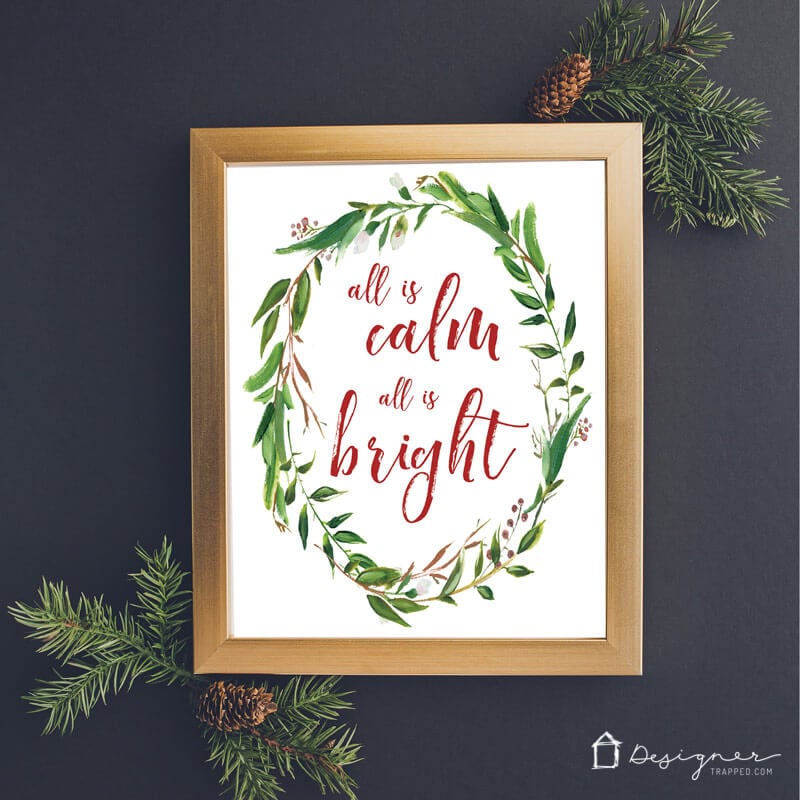 These free Christmas printables are a beautiful and easy way to add a touch of holiday joy to your home! Grab them for yourself or print them off and frame them for the perfect Christmas gifts for others!