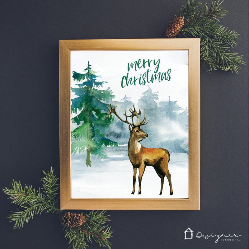 These free Christmas printables are a beautiful and easy way to add a touch of holiday joy to your home! Grab them for yourself or print them off and frame them for the perfect Christmas gifts for others!