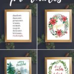 These free Christmas printables are a beautiful and easy way to add a touch of holiday joy to your home! Grab them for yourself or print them off and frame them for the perfect Christmas gifts for others!
