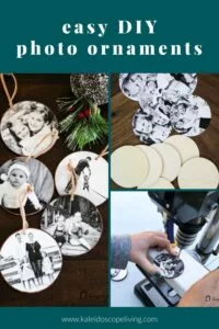 DIY photo Christmas ornaments