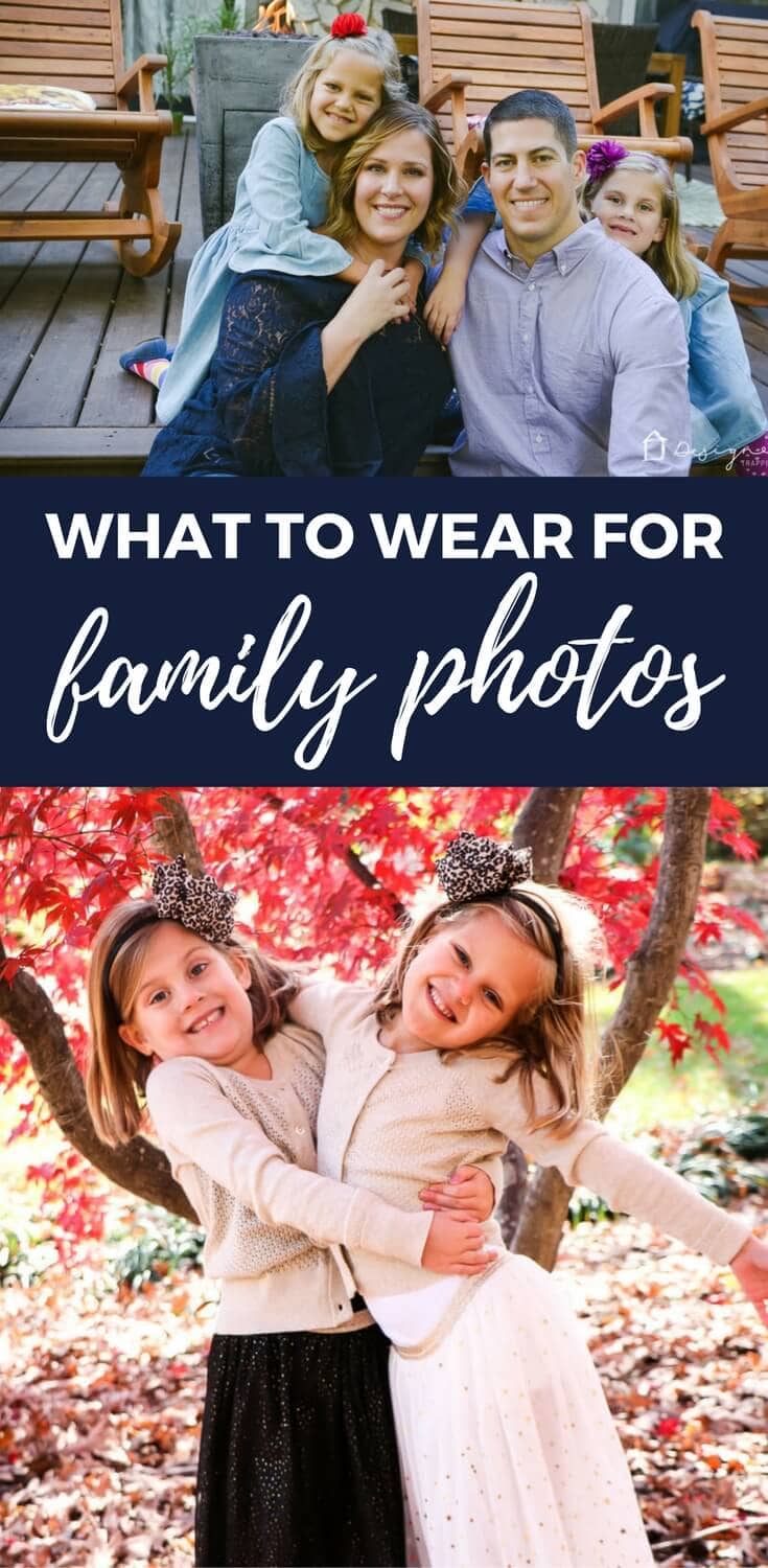 Wondering what to wear for family photos? These tips will help you choose the perfect family photo outfits!