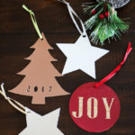 Think you can't fill an entire free with DIY Christmas ornaments? Think again! I made every single ornament on our 9 foot Christmas tree myself with my Cricut Maker!