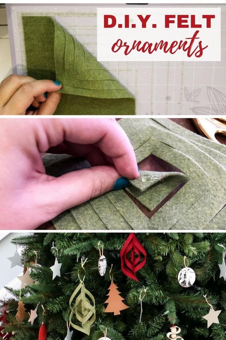 Unique Christmas ornaments aren't always easy to find, so sometimes it's better to make them yourself! These DIY felt ornaments are easy to make and are a stunning addition to any Christmas tree!