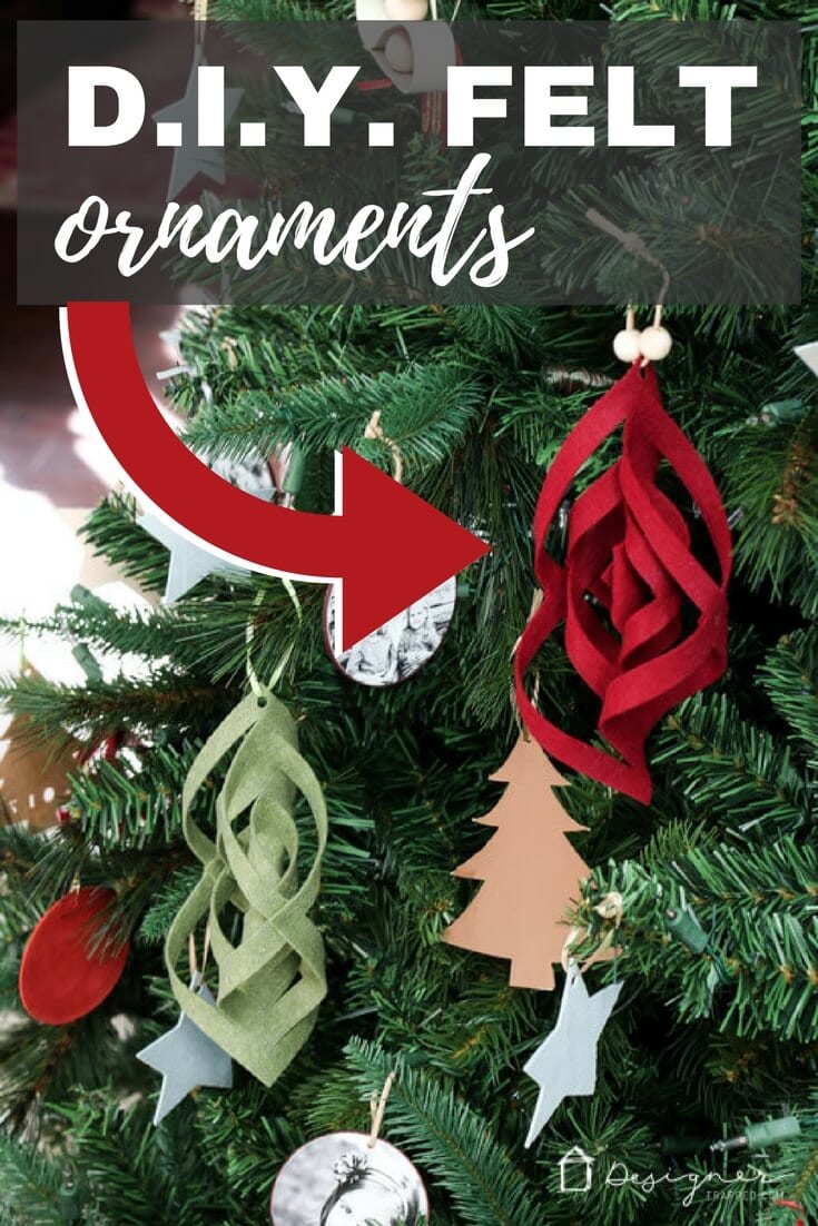 Unique Christmas ornaments aren't always easy to find, so sometimes it's better to make them yourself! These DIY felt ornaments are easy to make and are a stunning addition to any Christmas tree!