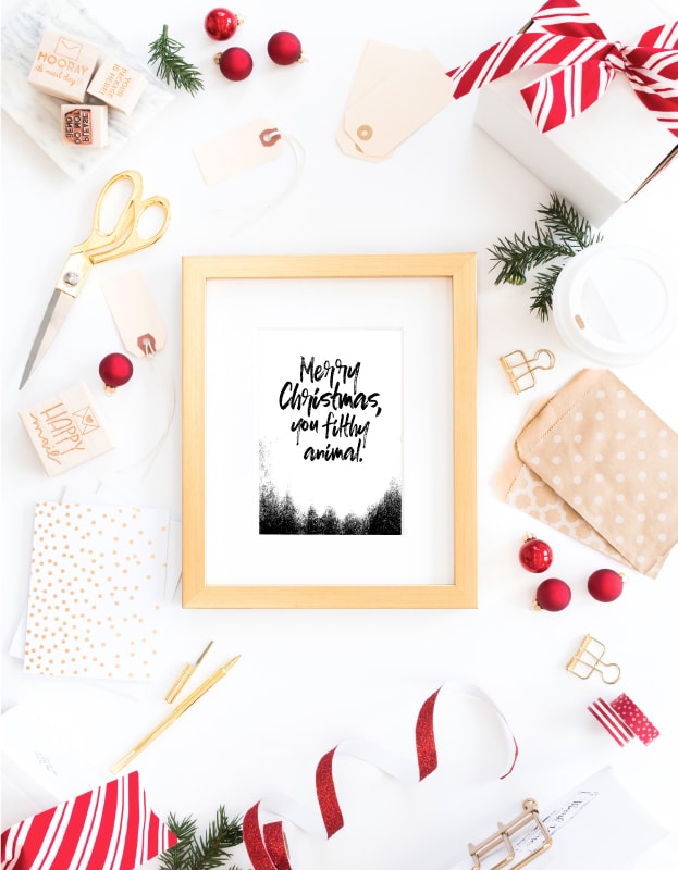The free printable Christmas cards are the perfect way to spread holiday cheer!