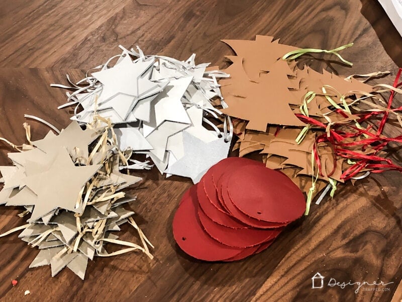 These handmade Christmas ornaments from leather are so unique and add a modern touch to any Christmas tree! Best of all, you can cut leather quickly and easily with the right tool!