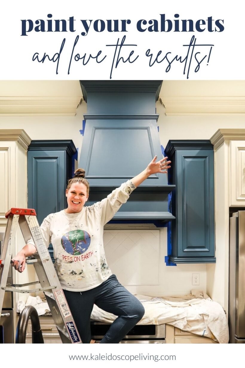 Colorful Kitchen Cabinet Transformation - The Perfect Finish Blog