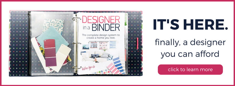 If you want to create a home you love, but can't find affordable interior design services, are overwhelmed by interior design software or interior design books, THIS is the answer for you! Designer in a Binder allows you to become your own interior designer without spending a fortune.