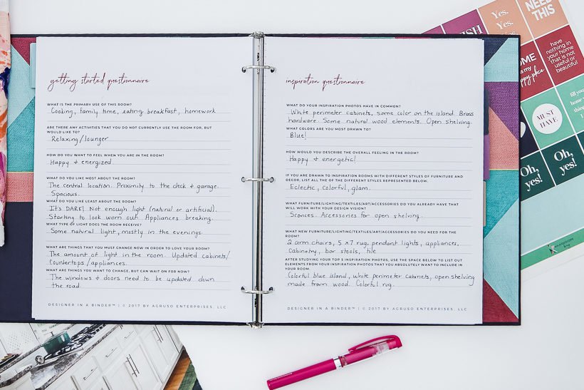 designer in a binder is here kaleidoscope living design a binder
