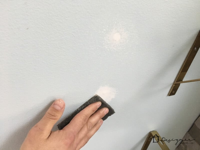 sanding spackle after drywall repair