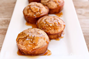 caramel apple cinnamon muffins