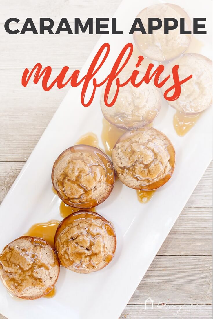 These quick and easy caramel apple cinnamon muffins are delicious. A perfect sweet treat for breakfast or snack, your family will beg for more as soon as they are gone!