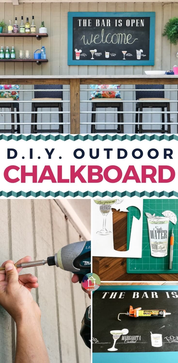 If you have ever wondered how to make a chalkboard to enjoy outside, you are in luck! This tutorial will show you exactly how to make a cute and durable DIY outdoor chalkboard!