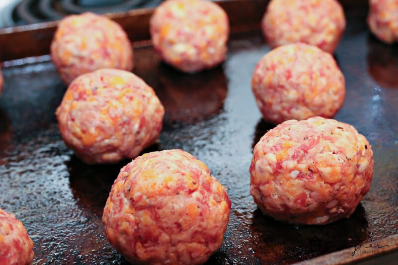 unbaked sausage balls