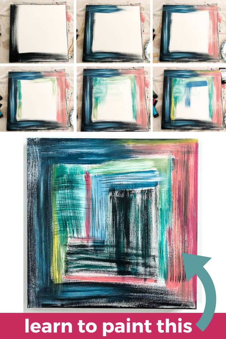 DIY Abstract Canvas Art That Anyone Can Make
