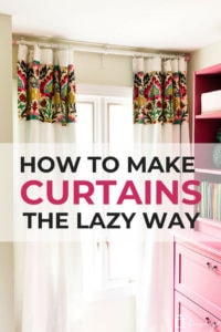 How to Make Curtains The No-Sew, Lazy Way