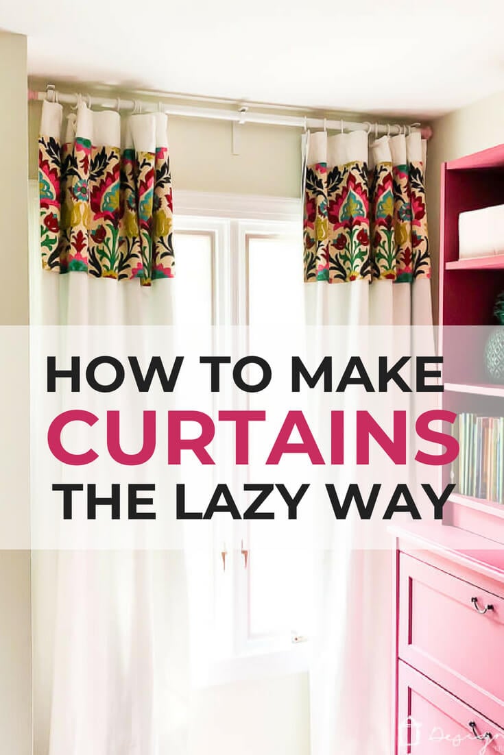 How To Make Curtains The No Sew Lazy Way