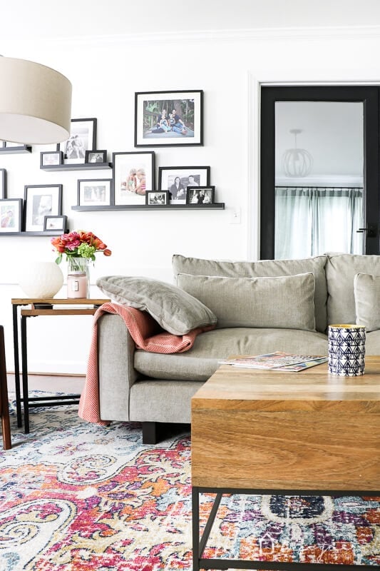 colorful family room