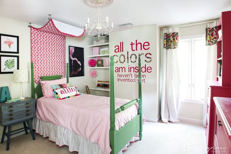 colorful girl bedroom