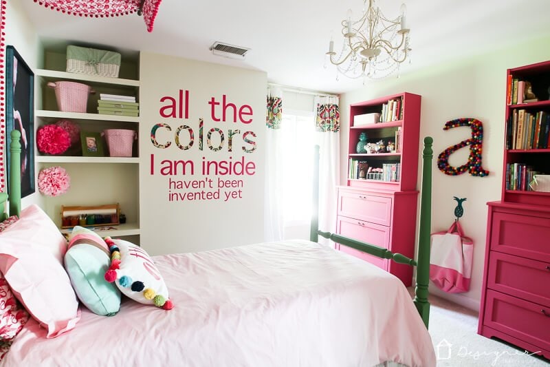 colorful girls room