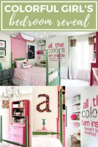 colorful girl's bedroom