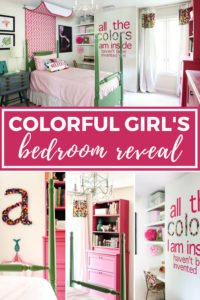 colorful girl's bedroom