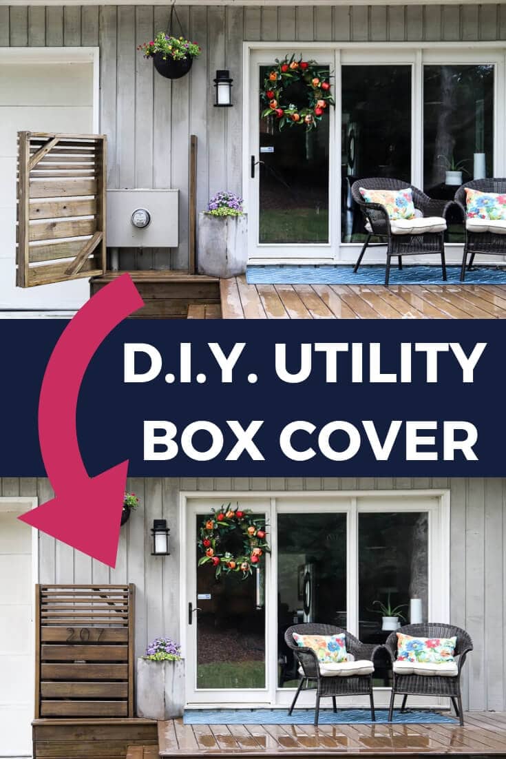 diy utility box cover with door