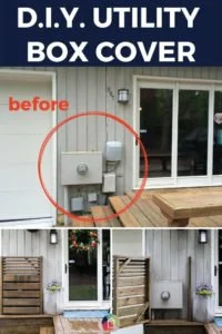 diy utility box cover with door