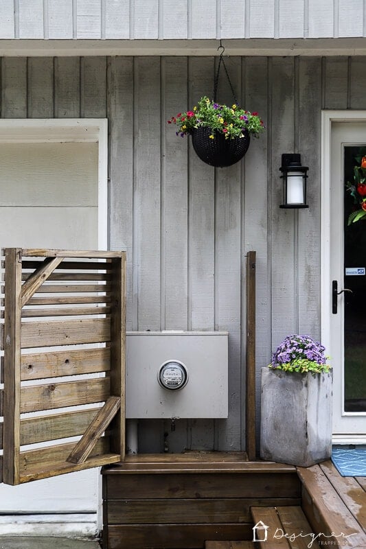 diy utility box cover with door