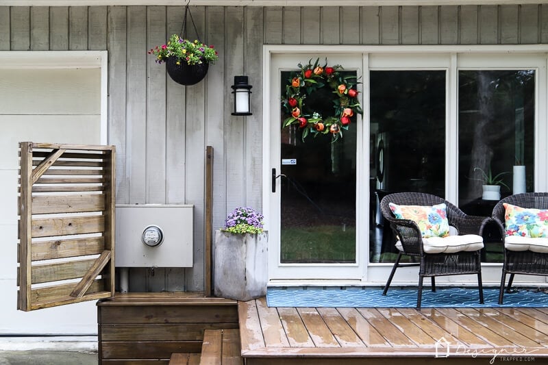 DIY utility box cover with gate door