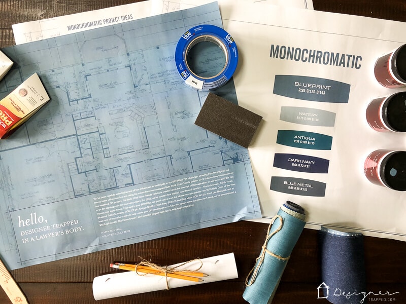 Behr blueprint monochromatic color palette