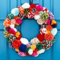 DIY Pom Pom Wreath