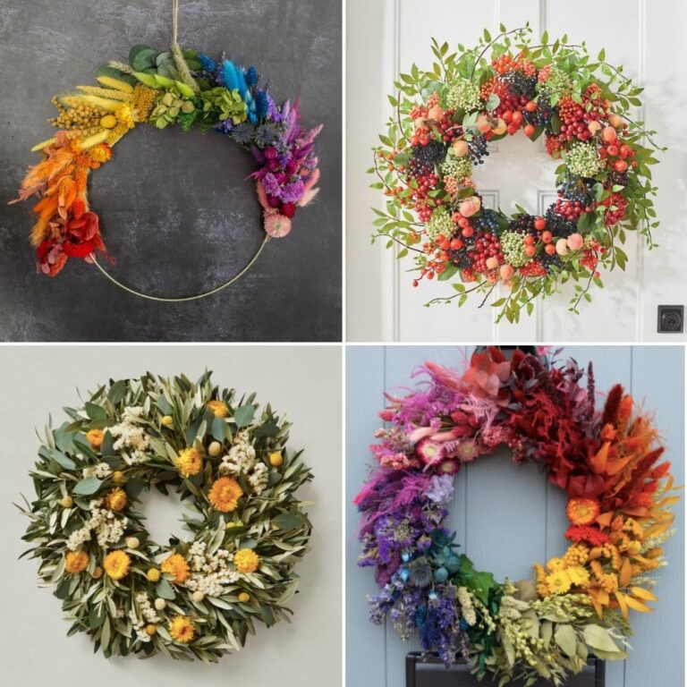 Modern & Colorful Fall Wreath Ideas You Will Love
