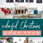 colorful Christmas home tour
