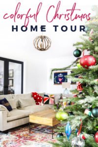 colorful Christmas home tour