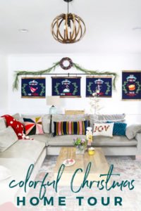 colorful Christmas home tour