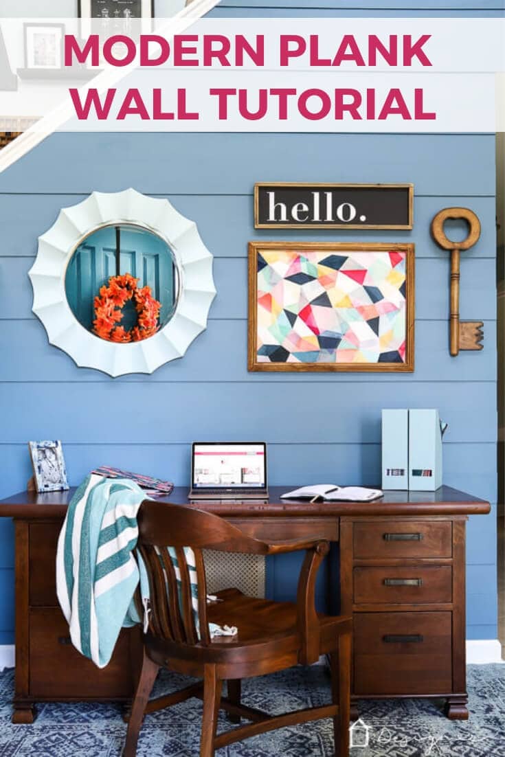 diy modern plank wall Blueprint by Behr