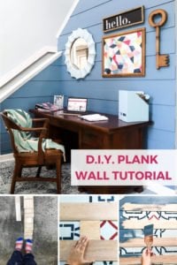 diy modern plank wall Blueprint by Behr