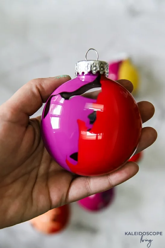 Colorful &amp; Easy DIY Christmas Ornaments | Kaleidoscope Living