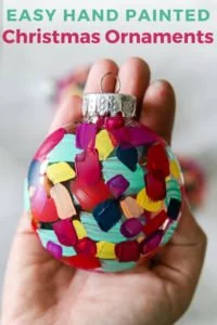 DIY hand painted Christmas ornaments