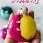 colorful DIY Christmas ornaments
