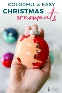 colorful DIY Christmas ornaments