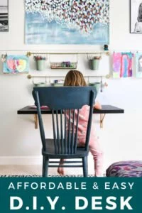 floating desk in kids room