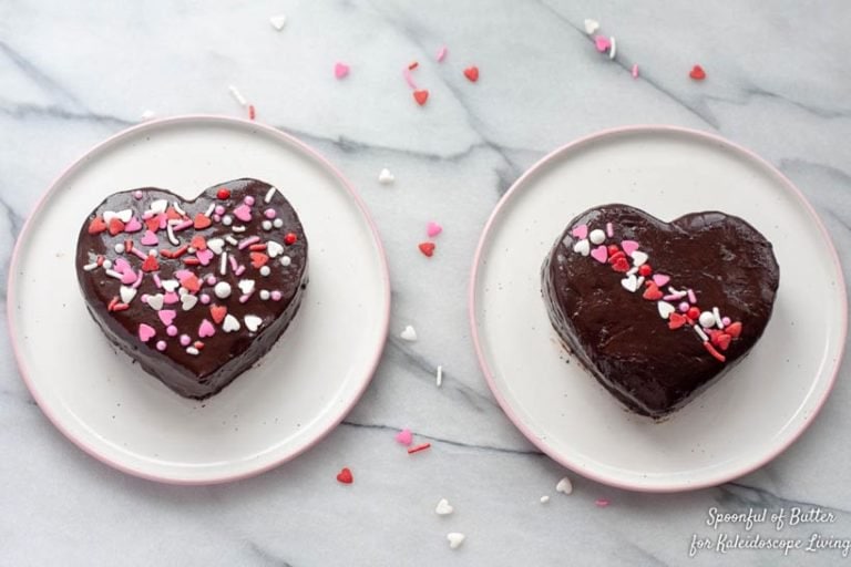 Decadent Chocolate Ganache Heart Cakes