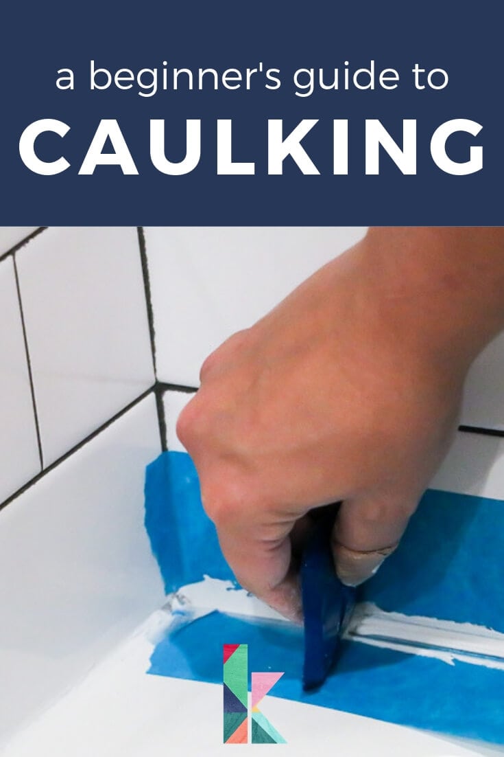 caulking a bathtub